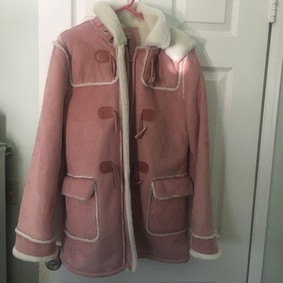her money Jackets & Blazers - 🎀 PINK AND WHITE COAT SZ L